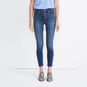 Madewell 9" Mid Rise Skinny Crop Jeans